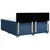 Vidaxl Box spring postelja z vzmetnico modra 180x200 cm blago