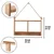 Aberto Design Kuhinjska polica Spice Rack, 50x10x35cm, Braon