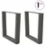 Noge za klub stolić V-oblika 2 kom antracit 60 x (42-43,3) cm čelik