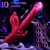 Paloqueth Thrusting 3-in-1 G-Spot Rabbit Triple Vibrator Red