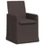 Trpezarijske stolice 2 pcs Tamno smeđa 57 x 67 x 95 cm tkanina