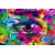 Slika človeško oko v pop-art stilu - 120x80