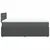 Vidaxl Box spring postelja z vzmetnico temno siva 120x200 cm blago