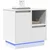 Noćni ormar 2 pcs Bijelo 50 x 34,5 x 50 cm. Konstruirano drvo