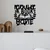 Wallity Zidna dekoracija Judge Movie, 50 x 47 cm, Crna