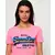 Superdry V LOGO RETRO RAINBOW ENTRY TEE, ženska majica, pink