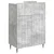 Kreveta Betonska siva 66 x 34,5 x 92 cm Konstruirano drvo
