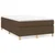 Vidaxl Box spring postelja z vzmetnico temno rjava 120x190 cm blago
