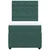 Vidaxl Box spring postelja z vzmetnico temno zelena 100x200 cm žamet
