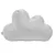Vzglavnik CLOUD siv s plišem