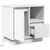 Noćni ormar 2 pcs Bijelo 50 x 34,5 x 50 cm. Konstruirano drvo
