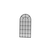HANAH HOME Ogledalo Ovalis Black
