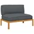 Set sofe Antracit 120 x 92 x 69 cm Čvrsto drvo akacije