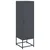 Visoka komoda antracit 36x39x123 cm čelična