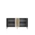 Hanah Home komoda Poli 150, 150 cm, antracit / travertin / srebrna