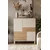 Hanah Home Multifunkcionalna komoda, Krem