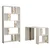 Hanah home Polica 120x75,4x60?cm Bela