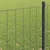 Vidaxl Evropska ograja Siva 0.4 x 25 m PVC prevlečen železo