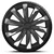 AutoStyle Pokrovi platišč Typhoon Chrome/Black 16