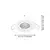 Eglo 902247 - LED kupatilska ugradna spot svetiljka BARRANCO 1xGU10/4,5W/230V IP44 bela