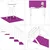 Stepenica Pravokutni 4 pcs Srebrno 80 x 50 cm Aluminij