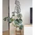 WallXpert metalni zidni ukras 5029, geometrijska mačka koja sedi, 38 x 61 cm, crni