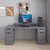 Hanah Home radni sto Alen 180cm 2 Drawer 2 Cabinet, 180 cm, antracit