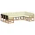 Set vanjskih sofa s jastukom 9 pcs Bijela i krem