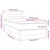 Vidaxl Box spring postelja z vzmetnico LED temno rjava 90x190 cm blago