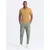 Ombre Mens BASIC single-color pique knit polo shirt - mustard
