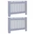 Pokrivač radijatora 2 pcs Siva 112 x 19 x 81,5 cm