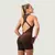 GymBeam Women‘s NEO Zip-Up Jumpsuit Mocha L