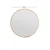 Hanah Home Ogledalo Ozze Natural, 60x60cm, Bež