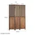 Homestyle4U Pregradna stena, 170x120x2,2 cm, rjava
