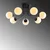 Opviq Luster Daisy 147 AV, Metalni, Crni