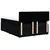 Vidaxl Box spring posteljni z vzmetnico črn 140x190 cm blago