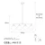 Opviq Luster Fazli-10430, 4xE14, 70x15x43-87 cm, Providni