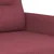 Vidaxl Kavč dvosed vinsko rdeč 140 cm blago