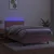 Vidaxl Box spring postelja z vzmetnico LED roza 100x200 cm žamet