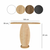HANAH HOME Polica Ellittica Sapphire Oak