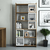 HANAH HOME Polica za knjige Box Walnut White