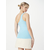Womens asymmetrical top balticblue