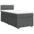 vidaXL Box spring postelja z vzmetnico temno siva 100x200 cm blago