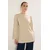 Trendyol Modest Ženska majica Tctss25Rt00000, Bež