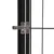 Ograda za pse s 8 panela crna 100 x 50 cm čelik obložen prahom