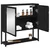 Ogledalo ormar Crni hrast 60 x 16 x 60 cm Konstruirano drvo