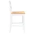 Vidaxl Bar Stools 2 kosa bele masivne lesene gume