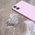 Pop Stalak za mobilni telefon Pretty Flower, Beli