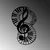 Wallity Zidna dekoracija Musical 4, 46x70 cm, 1.5 mm, Crna
