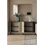 Hanah Home komoda Poli 150, 150 cm, antracit / travertin / srebrna